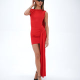 Tiana Twisted Mini Red Dress