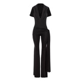 Thea Hooded Draped Jumpsuit